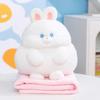 Almofada Manta Fofa Capivara Hamster 2 em 1 Almofada de Sofá de Casa Almofada de Encosto Boneco de Dormir