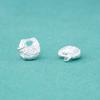 Pingente de Prata de Lei S999 Estilo Chinês Pepita de Prata Pingente de Fecho de Segurança de Prata Pura Acessórios para Pulseira Colar de Contas de Cristal DIY