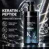 Champú de Péptidos de Queratina Seleccionados Transfronterizos OEM Etiqueta Privada Personalización Procesamiento de Cuidado del Cabello Suavizante Hidratante Nutritivo