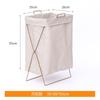 Cesta de Almacenamiento Plegable con Marco de Acero Transfronteriza Cesta para Ropa Sucia Caja de Almacenamiento para Baño Balcón Hogar Ropa Marco de Hierro