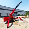 Grúa araña de 1.2-16 Toneladas, Tipo oruga autopropulsada, Control remoto inalámbrico, Doble potencia (Hidráulico y Eléctrico) para Levantar en Espacios Estrechos