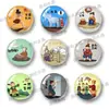 Imanes de Nevera con Idiomas Tradicionales Chinos y Caracteres para la Educación Temprana y la Iluminación de Niños, Habitación de Estudio con Atmósfera Clásica, Pequeñas Pegatinas Magnéticas