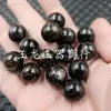 Cuentas redondas de ámbar sintético, cuentas sueltas, ámbar color café negro, pulsera, collar, accesorios de joyería, cuentas hechas a mano al por mayor