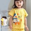 Camiseta de Manga Curta para Bebê Algodão Puro Verão Fina Verão Camiseta para Meninos e Meninas Roupas Parte Superior Manga Curta Roupas de Verão para Bebê