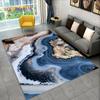 Alfombra de Área Geométrica de Mármol Azul Dorado Escandinavo Suministro Transfronterizo de Amazon Aliexpress Jt Mitad-