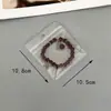 Bolsa de Armazenamento de Joias com Furos de PVC Pulseira Embalagem Pequena de Joias Plástico Selado Transparente Selado Auto-selante
