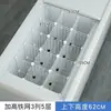 Estrutura de grade de prateleira, painéis de divisão multicamadas, novos painéis de divisão, prateleiras internas refrigeradas, compartimentos internos do freezer