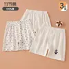 Shorts Infantis, Novo Estilo de Verão, Calça Esportiva Casual 100% Algodão para Meninos de 1 a 9 Anos, Shorts de Três Quartos Soltinhos para Usar por Cima