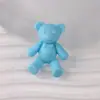 Versión coreana de pintura a mano de goma oso tridimensional agujero trasero accesorios para el cabello DIY zapatos flor accesorios de ropa accesorios de cadena para teléfono móvil