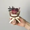 Mini Buquê de Flores de Bolso com Rosas, Girassóis, Flores Preservadas, Flores Artificiais, Caixa de Presente, Decoração de Presente de Aniversário