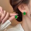 Pendientes de Moda para Transmisión en Vivo de Influencers, Exquisitos y Elegantes, de Venta Caliente, Pendientes Versátiles de Moda de Lujo Ligero de Nicho, Tachuelas Redondas