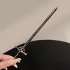 Estilo Chino Distinctivo Aleación Espada Antigua Pasador de Pelo Hanfu Adorno para el Cabello Disco Pasador de Pelo Pasador de Pelo de Doble Cara Cheongsam Borla de Pelo Paso