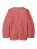 Jaqueta Cardigan de Tricô Plissado Design Miyake Feminina Visual Solto Emagrecedor Manga Longa Tamanho Grande Top Luxo Acessível Elegante Roupas Femininas