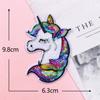 Nuevo Parche Bordado con Lentejuelas de Unicornio con Velcro Parche de Ropa de Pony de Dibujos Animados Parche Termoadhesivo Bordado por Computadora