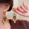 Pendientes Largos con Borlas de Circonita Brillante Ultra-Exquisitos para Mujer Estilo Nuevo 2026 Elegantes Exagerados Lujo Ligero Pendientes de Alta Gama