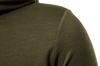 Suéter com capuz e divisão irregular para homens, novo para a primavera e outono de 2021, suéter longo masculino tamanho europeu