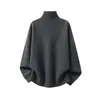 Suéter grueso de cuello alto, corte holgado para hombre, estilo casual, capa base talla grande, novedad 2026