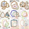 Directamente del fabricante: Aros de Bordado Color Caramelo DIY, Aros de Bordado Vintage, Herramientas y Accesorios de Bordado, Aros de Bordado, Anillos de Bordado de Punto de Cruz