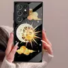 Funda Protectora Creativa A90 Cristal Templado S24 Funda para Teléfono Sol A54 Adecuado para A16 Samsung S26Ultra Luna