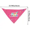Nueva toalla para saliva de mascota sombrero de cumpleaños gato perro decoración de fiesta de cumpleaños bufanda pajarita sombrero de fiesta traje