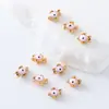 Colgante Pequeña Tortuga Goteo de Aceite Accesorios para Ojos Joyería Hecha a Mano DIY Accesorios Colgantes Pequeños de Aleación Accesorios para Pendientes