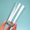 Vaso de Vidrio en Forma de V Alto Transparente Taza de Agua Taza de Cerveza Taza de Té de Leche Café Té de Frutas Taza de Agua para Restaurante Hogar