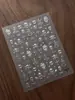 Adesivos de Unha de Formiga Personalidade Múltiplos Estilos Halloween Caveira Coração Estampagem a Quente Adesivos Ornamentos Fábrica YT9164