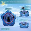 Fábrica Weicheng Personalizado Azul Pvc Aranha Círculo de Esqui Crianças Adulto Inverno Exterior Brinquedo de Trenó Inflável