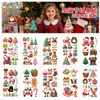 Pegatinas Navideñas Populares en Varios Estilos, Pegatinas de Tatuaje de Regalo de Navidad, Pegatinas en Rollo, Pegatinas Navideñas