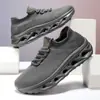 Populares zapatos cruzados para hombre de talla grande, nuevos zapatos transpirables de malla para caminar, ligeros, que aumentan la altura, de suela gruesa, amortiguadores, zapatos casuales