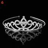 Acessórios de Cabelo Infantil Coroa Fofa de Princesa Cristal Strass Faixa de Cabelo Adorno de Cabeça Coreano Acessórios de Faixa de Cabelo para Bebê Acessórios para Daminha
