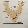 Encaje bordado lentejuelas collar decorativo con cuentas DIY costura cheongsam accesorios para ropa de escenario y danza accesorios
