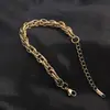 Pulseras de Oro Europeas y Americanas Transfronterizas, Estilo de Personalidad Tendencia Hip-Hop para Hombres y Mujeres, Accesorios de Pulsera Gruesa de Cadena Cubana de Acero Inoxidable