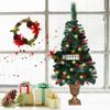 Pequena árvore de Natal em vaso, estilo amazônico transfronteiriço, agulhas de pinheiro mistas, árvore de Natal de alta qualidade, decoração de varanda de Natal
