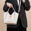 Bolso de Piel de Vaca de Primera Capa para Mujer Nuevo Bolso Tote de Cuero Genuino de Gran Capacidad Bolso Cruzado de Hombro Único Bolso Cubo de Gama Alta para Viajes