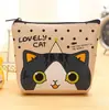 Cartera de Monedero con Cremallera de Cuero PU Estilo K de Dibujos Animados, Bolsita de Monedas para Mano Femenina con Gato de Dibujos Animados Lindo, Bolsa para Auriculares y Cosméticos
