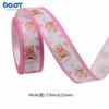 Cinto de linha para banho de bebê com fita rosa para menina, fita com estampa de pata de urso rosa, coração, festa, artesanato faça você mesmo