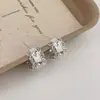Brincos de Renda em Forma de Coração Estilo Palácio Francês, Brincos de Design Nicho de Luxo Leve para Mulheres, Brincos de Temperamento Gentil e Doce
