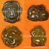 Pingente de jade Xiu com cabeça de animal esculpida em ambos os lados, besta auspiciosa cavalo, urso, cachorro, ornamento de jade estilo chinês, acessório cultural, decoração para pendurar no carro unissex