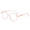 Nuevas gafas planas de montura grande irregular, retro, personalizadas, transparentes, antiazules, montura ligera y moderna.