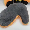 Guantes de Garra de Oso de Felpa de Coral Doble Cara Felpa para Coche Guantes Limpiadores de Coche de Fibra Fina Absorbente Coral Fleece