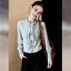 Blusas Femininas Lindas e Super Estilosas, Novo Design Francês para a Primavera de 2026, Moda de Nicho com Senso de Elegância, Mangas Longas