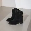 Zapatos de mujer para mujeres petite, botas invisibles que aumentan la altura, botines 2026, elegantes botas Maillard plisadas apiladas, que realzan la altura sin cansar los pies