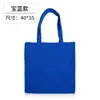 Bolsa de lona de algodón blanca lisa al por mayor en stock pintada a mano color ecológico bolsa de lona roja para compras portátil