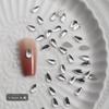 Yiwu mini branco formato fundo plano diamante grande pequeno tamanho misto diamante formato S amor gotas d'água joia de unha atacado