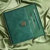 Caderno A5 Business Espessado Conjunto com Caixa de Presente Caderno para Reunião de Escritório Diário Simples com Logo Imprimível