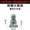 Arenito verde pequena estátua de Buda estilo chinês exibição de mesa jardim ornamental tanque de peixes paisagem boutique presente monge chá decoração de animais de estimação