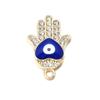Colgante Retro Ojo del Diablo Aleación Diamante Ojo de Palma Estrella de Cinco Puntas Amor DIY Accesorios de Joyería Hechos a Mano
