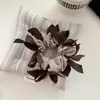 Nuevo Estilo Coreano~Lazo Tejido a Mano Pequeño Estilo Chanel Algodón Arrugado para el Cabello Que No se Enreda, Accesorio para el Cabello