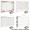 Calendario de Papel Grueso en Blanco para Acuarela para Uso en DIY Pintado a Mano con Pasteles al Óleo y Marcadores/Calendario de Escritorio Decorativo
